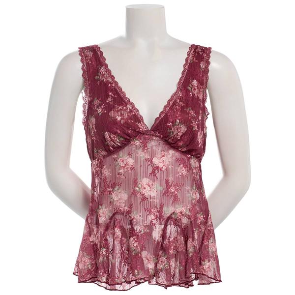 Juniors Madden Girl Flutter Stretch Lace V-Neck Tie Back Tank Top alternate view