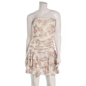 Juniors Madden Girl Floral Mesh Triple Tier Tube Dress alternate view
