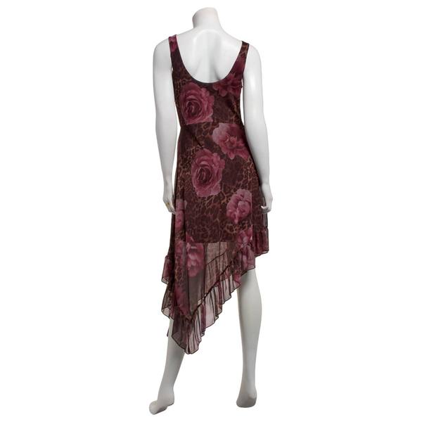 Juniors Madden Girl Mesh Scoop Neck Ruffle Hem A-Line Dress alternate view