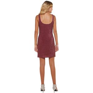 Juniors Madden Girl Metallic Knit Scoop Neck Mini Sheath Dress alternate view