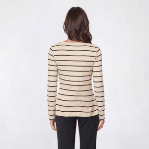 Womens BB Dakota Long Sleeve Asymetrical Button Hem Tee alternate view