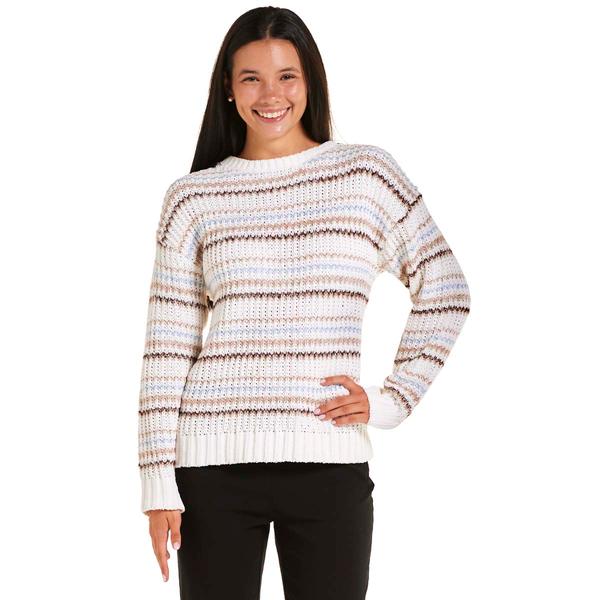 Womens BB Dakota Long Sleeve Stripe Sweater