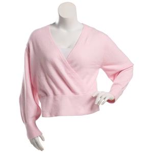 Juniors Plus Madden Girl V- Neck Surplice Pullover Sweater