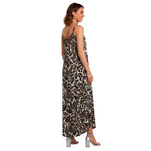 Womens Absolutely Famous Sleeveless Leaf Texture Jumpsuit alternate view