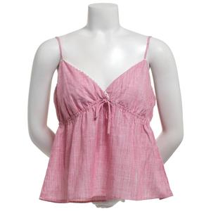 Juniors Madden Girl Striped Crochet Trim Babydoll Camisole alternate view