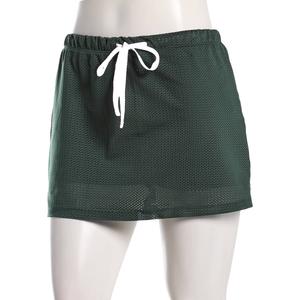 Juniors Madden Girl Mesh Drawstring Micro Mini Skort alternate view