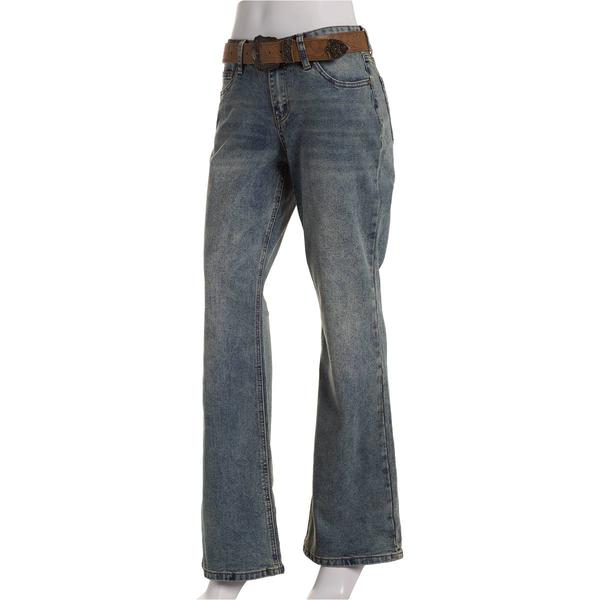 Juniors Madden Girl Bootcut Jeans with Brown Western Belt alternate view