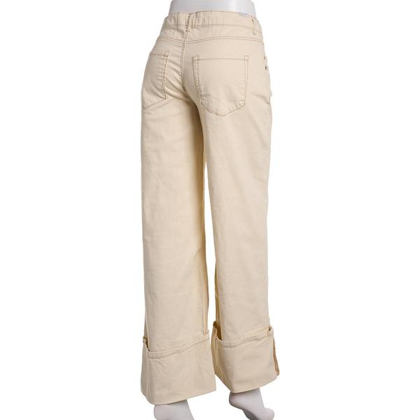 Juniors Madden Girl Twill Exaggerated Roll Cuff High Rise Jeans alternate view