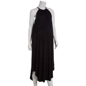 Womens Due Time Solid Halter Neck Shift Dress