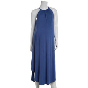 Womens Due Time Solid Halter Neck Shift Dress alternate view