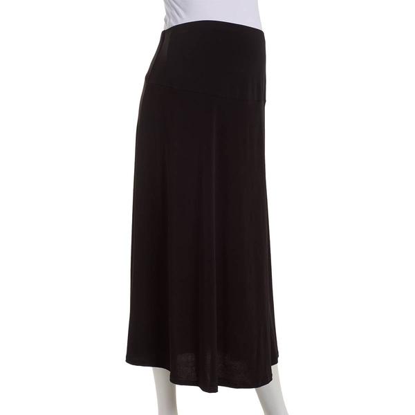 Womens Maternity Due Time Solid Pull On Skirt
