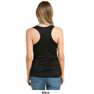 Womens Due Time Solid Racer Back Maternity Tank Top alternate view