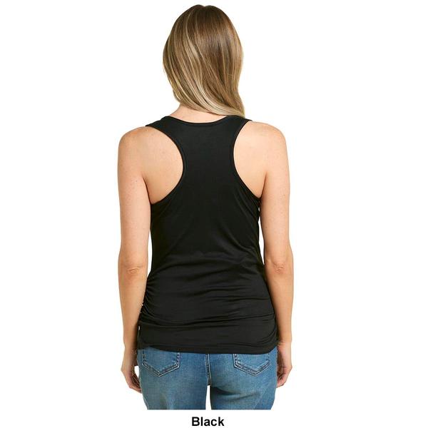 Womens Due Time Solid Racer Back Maternity Tank Top alternate view
