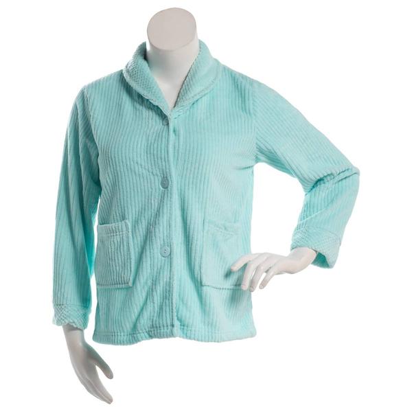 Womens Loungees Long Sleeve Mint Peter Pan Drop Bed Jacket