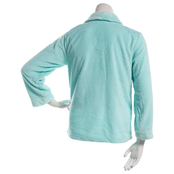 Womens Loungees Long Sleeve Mint Peter Pan Drop Bed Jacket alternate view