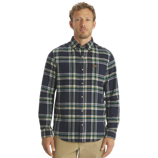 Mens Big & Tall LANDS' END(R) Campside Flannel Shirt - Angel Blue