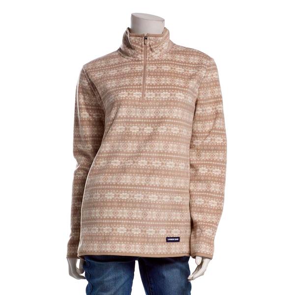 Womens Lands' End(R) Long Sleeve Fair Isle Fleece Sweatshirt alternate view