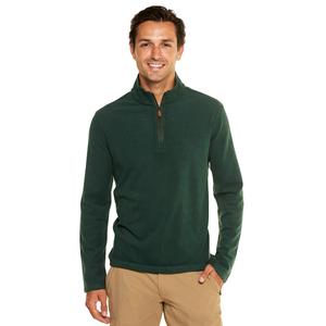 Mens LANDS END(R) Brushed Pique 1/4 Zip Sweater