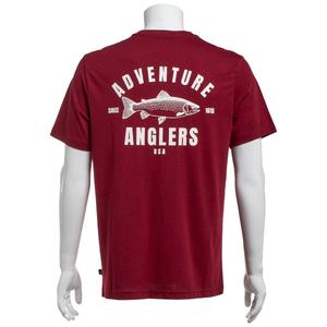 Mens LANDS END(R) Short Sleeve Tee - Cabernet alternate view