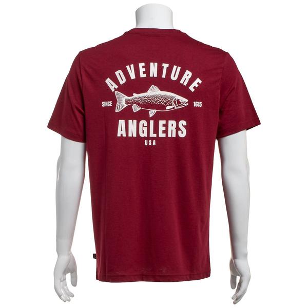 Mens LANDS END(R) Short Sleeve Tee - Cabernet alternate view