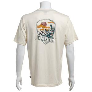 Mens LANDS END(R) Short Sleeve Graphic Tee - Eggshell alternate view