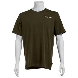 Mens LANDS END(R) Short Sleeve Graphic Tee - Forest