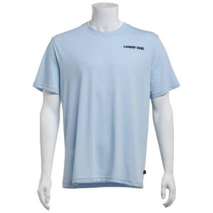 Mens LANDS END(R) Short Sleeve Tee - Skyway