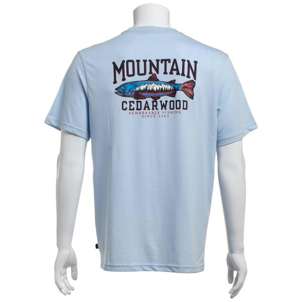Mens LANDS END(R) Short Sleeve Tee - Skyway alternate view