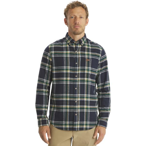Mens LANDS END(R) Campside Flannel Shirt - Angel Blue