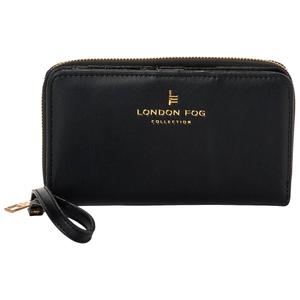 London Fog Dani Smooth Single Zip-Around Solid Wristlet alternate view