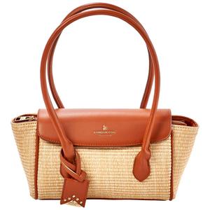 London Fog Harley Solid Mini Straw Satchel