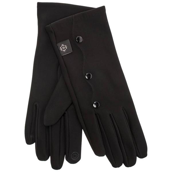 Womens Nanette Lepore Nylon Button Gloves