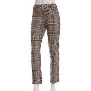 Juniors Zoe & Phoebe Plaid Millenium Triple Button Ankle Pants alternate view