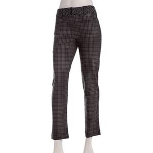 Juniors Zoe & Phoebe Plaid Millenium Triple Button Ankle Pants alternate view