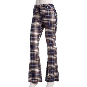 Juniors Zoe & Phoebe Plaid Millennium Flare Pants
