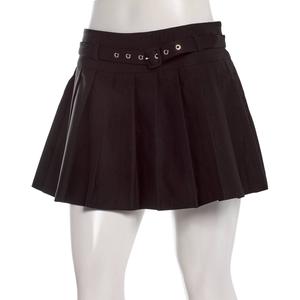 Juniors Zoe & Phoebe Pleat Millenium Skort With Skinny Belt alternate view