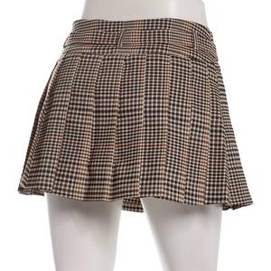 Juniors Zoe + Phoebe Plaid Pleated Millennium Belted Skort alternate view