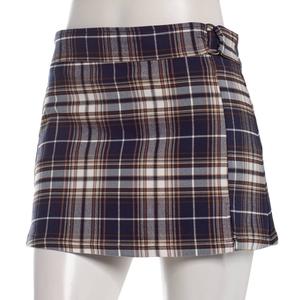 Juniors Zoe & Phoebe Plaid Millennium O-Ring Mini Skort alternate view