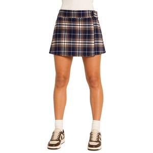 Juniors Zoe & Phoebe Plaid Millennium O-Ring Mini Skort alternate view