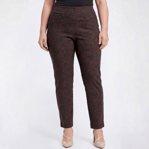 Plus Size Preswick & Moore(R) Scroll Pull On Ankle Pants alternate view