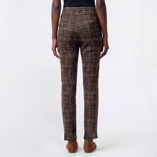 Womens Preswick & Moore(R) Plaid Ankle Pants - Neutral/Multi alternate view