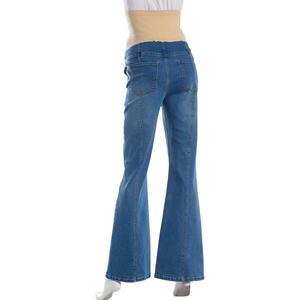 Womens Maternity Zoe + Phoebe Front Seam Flare Jeans alternate view