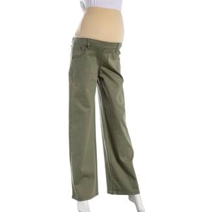 Womens Maternity Zoe + Phoebe Over the Belly Solid Studded Jeans