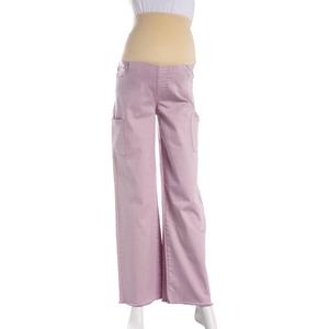 Womens Maternity Zoe + Phoebe Twill Stretch Studded Cargo Pants