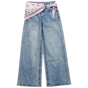 Girls (7-14) Em & Cass Wide Leg Jeans w/ Bandana