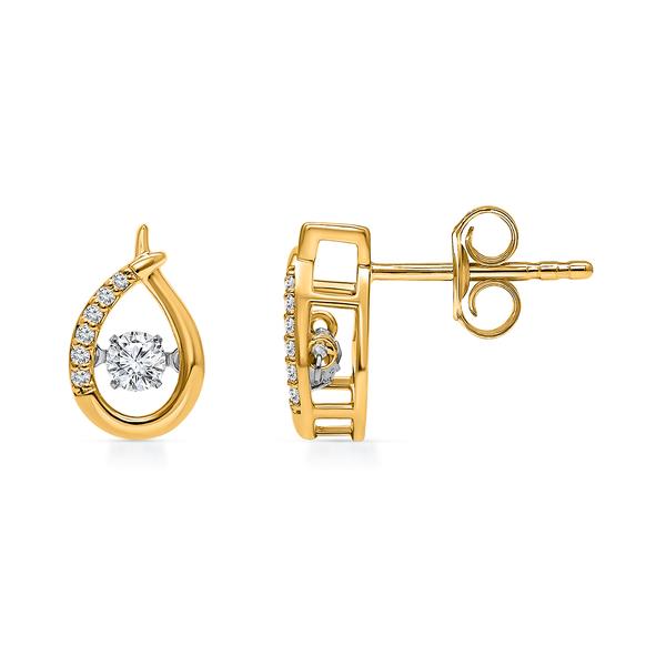 Nova Star(R) Gold over Silver Lab Grown Diamond Diamond Earrings