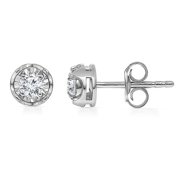 Nova Star(R) 1/4ctw. Silver Lab Grown Diamond Stud Earrings