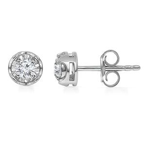 Nova Star(R) 1/4ctw. Silver Lab Grown Diamond Stud Earrings