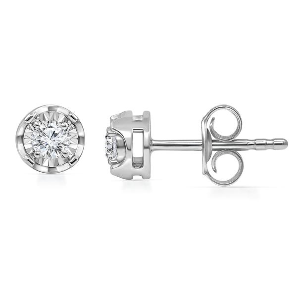 Nova Star(R) 1/3ctw. Silver Lab Grown Diamond Stud Earrings