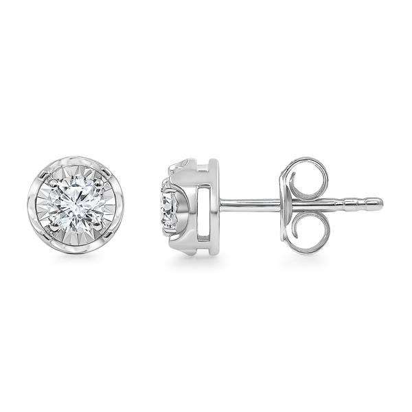 Nova Star(R) 1/2ctw. Silver Lab Grown Diamond Stud Earrings